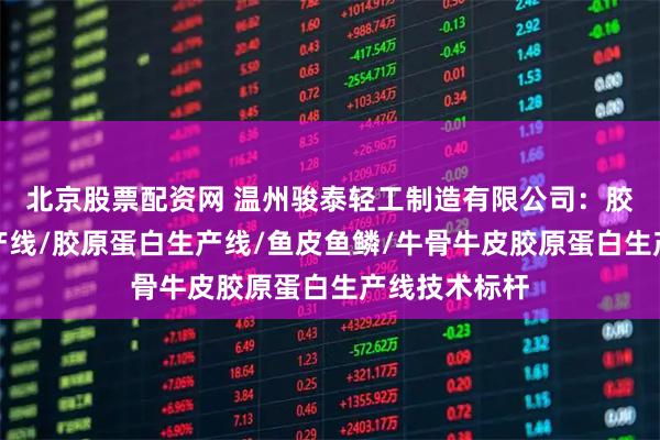 北京股票配资网 温州骏泰轻工制造有限公司：胶原蛋白肽生产线/胶原蛋白生产线/鱼皮鱼鳞/牛骨牛皮胶原蛋白生产线技术标杆